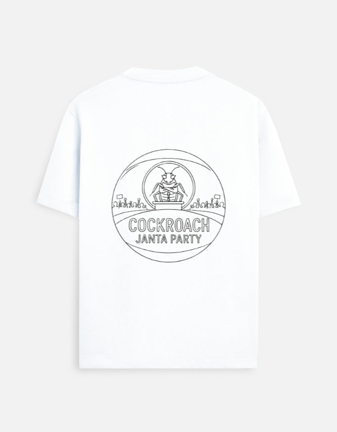 Official CJP (Cockroach Janta Party) "Proud Roaches" Double Sided T-shirt Merch By INDIAN YOUTH MOVEMENT