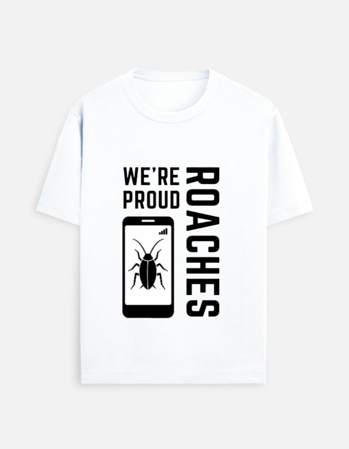 Official CJP (Cockroach Janta Party) "Proud Roaches" Double Sided T-shirt Merch By INDIAN YOUTH MOVEMENT
