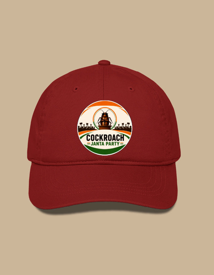 Official CJP (Cockroach Janta Party) Icon Cap Merch By INDIAN YOUTH MOVEMENT