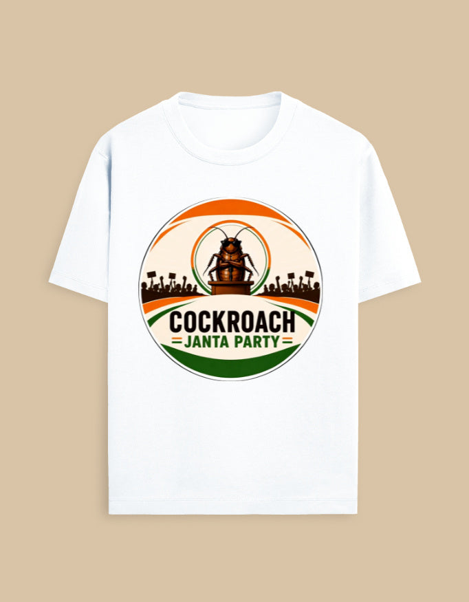 Official CJP (Cockroach Janta Party) Icon Unisex T-shirt Merch By INDIAN YOUTH MOVEMENT