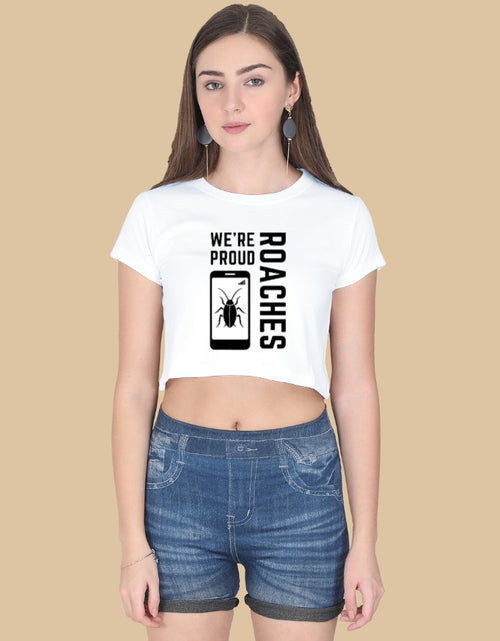 Official CJP (Cockroach Janta Party) "Proud Roaches" Crop Top Merch By INDIAN YOUTH MOVEMENT